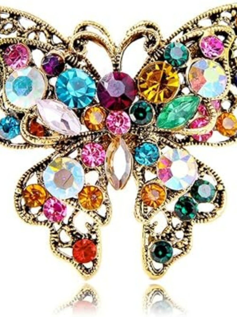 NEW STUNNING Butterfly Brooch Rhinestone Brooch Fashion Colorful Butterfly